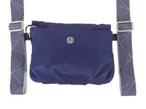 Lululemon All Night Festival Crossbody Bag Womens Navy Chevron